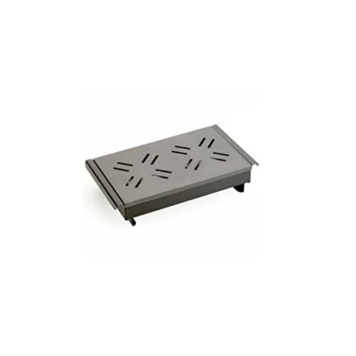 Cuadro calentador de alimentos Stalwart L561 de dos quemadores gris para bufé