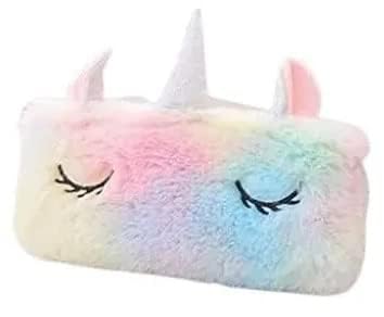 Soft Canvas Nns Unicorn Horn Fur Pencil Case, Coin Pouch Stationery Pouch, Cosmetic Pouch For Girls, School Stationery Pencil Pouch For Kids Pack Of 1 (Multicolor) (B0CBQ6QNDS) Amazon Price History, Amazon Price Tracker