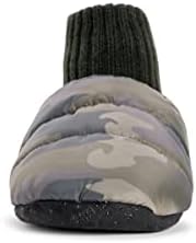 MUK LUKS Men's Quilted Slipper Booties, Green Camoflage, 8-10 | Image 1