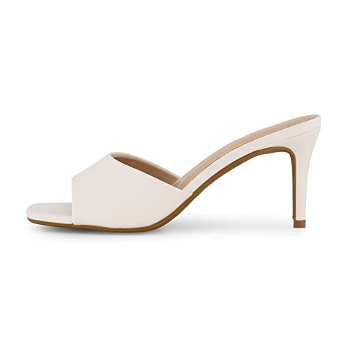 Image of CUSHIONAIRE Evie Kitten Heel Sandals for Women, Slip On One Band Dress Sandals with Memory Foam, Wide Widths and 3 Inch Heel