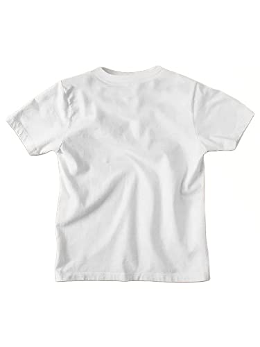 Image of PrintEasy� Kids Plain Cotton Round Neck Short Sleeves Unisex White T-Shirt for Boys & Girls