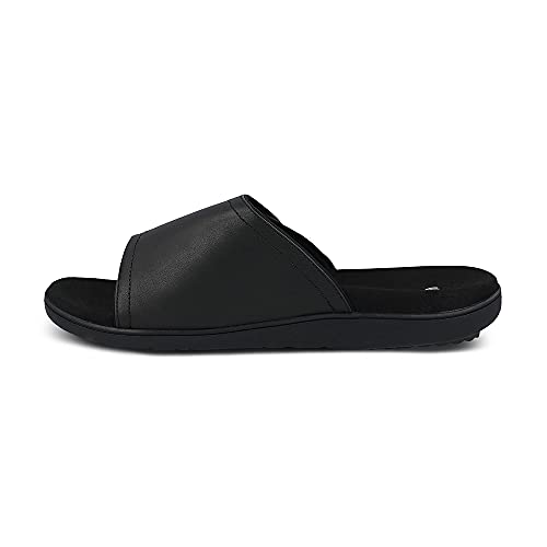 Gravity Defyer Men's GDEFY Yortal Leather Sandal - VersoShock Proven Performance Orthotic Slides3