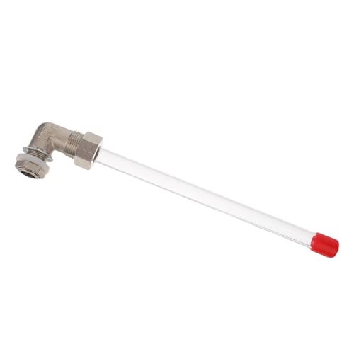 TOKIDNY Indicatore di Livello Dell’Acqua in Acrilico 20 CM per Caldaia e Serbatoio Misuratore di Livello del Liquido ad Alta Temperatura Dispositivo per Piscine Antincendio