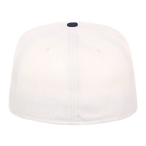 Image of Lids Blank Premium Full Court w /Colored Under Visor Fitted Cap