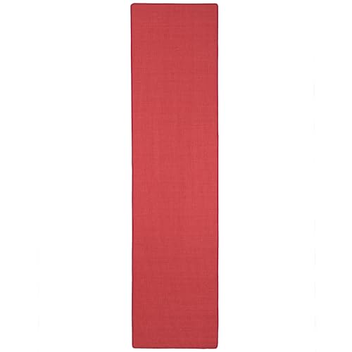 Snapstyle Sisal Natur Läufer Teppich Astra Rot in 9 Größen - 5