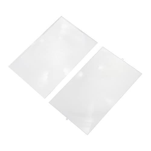 BEBEMOKO 2pcs Fresnel Lenses for Large Monitor Giant Projector Material Acrylic Flexible Practical