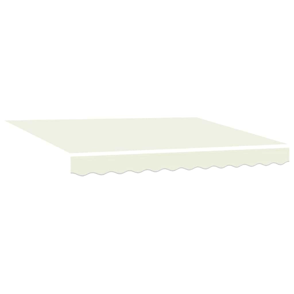 vidaXL Awning Replacement Fabric Cream 235 x 195 cm Polyester, Balcony Shade, Modern Rectangular Awning, Durable UV Resistant Fabric, Waterproof Canopy for Outdoor Weather Protection — image 1