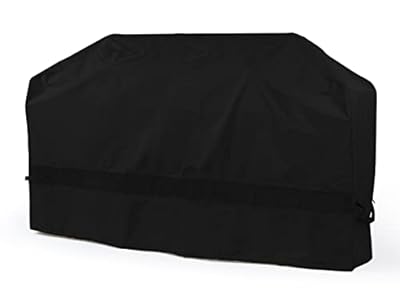 Covermates Island Grill Cover - Weather Resistant Outdoor Cover, Heavy Duty BBQ Covers for Large Island, Classic 12-Guage Vinyl, 86 Inch, Black