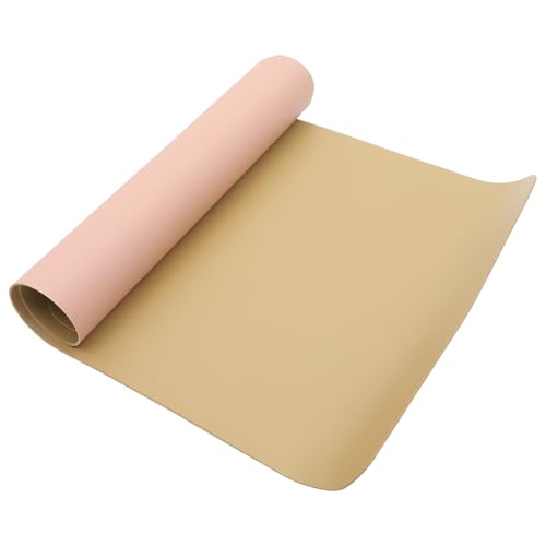 CHILDWEET Almohadilla Plegable para Manos y Uñas 300x600 Mm en PU Piel Microfibra Rosa Claro, Reposamanos para Manicura, Tapete para Mesa de Uñas, Cojín Absorbente para Color Aleatorio