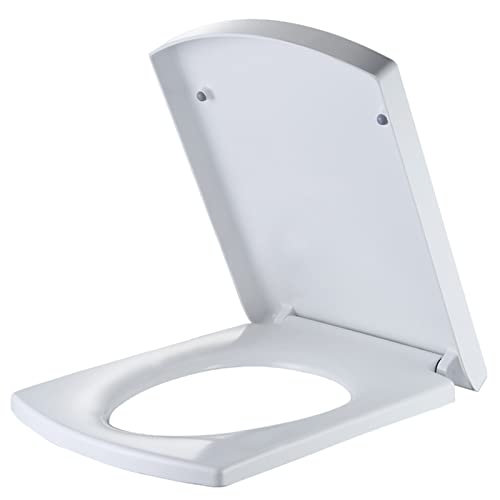 Siège de toilette carré blanc idéal pour rénover la salle de bain