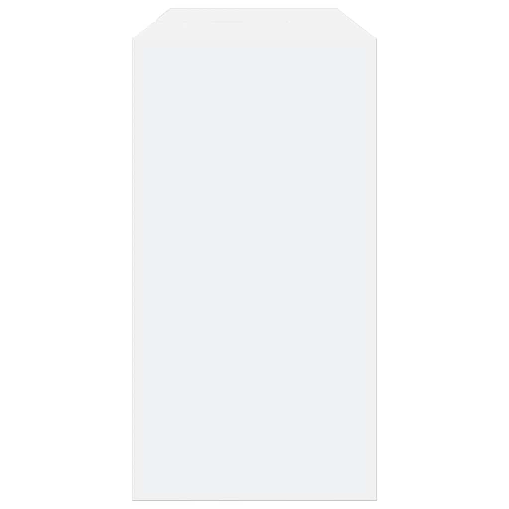 Mangloder Armoire d'évier Blanc Bois d'ingénierie 90x29x55 cm Meuble sous lavabo avec Rangement 2 Portes 3 Compartiments pour Salle de Bain Toilette buanderie Pratique et Stable