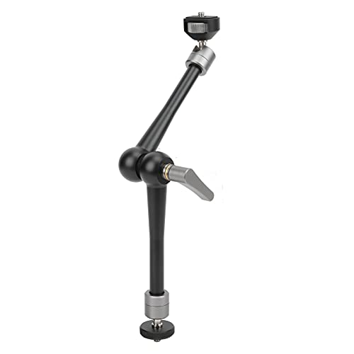 Bras magique de 11 pouces articulé en aluminium avec vis 1/4 pour moniteur et micro