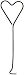 Heart Candle Wick Dipper Snuffer Black Iron Metal Country Primitive Décor