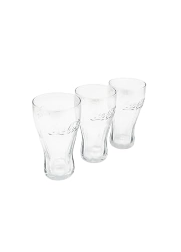 Juego de 3 vasos de cristal transparente de forma alta 20 cl