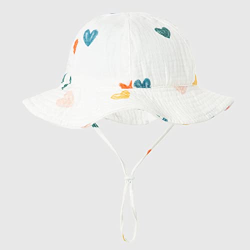 Baby Girls Sun Hat UV Protection Kids Cotton Cute Animal Print Beach Hat Toddler Outdoor Adjustable Bucket Cap Summer4