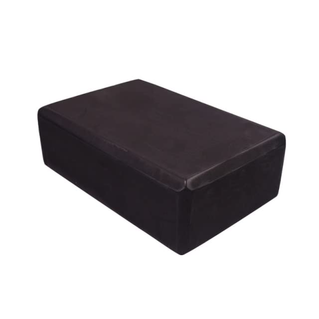 Yoga Block Set Of 2 ,Gym Bricks High Density EVA Foam-Comfortable Fitness Yoga Blocks, 23 X 15 X 7.5cm,120g，Anti-Slip, Lightweight And Travel Friendly Pilates Practice ( Color : Black , Size : 2pcs )