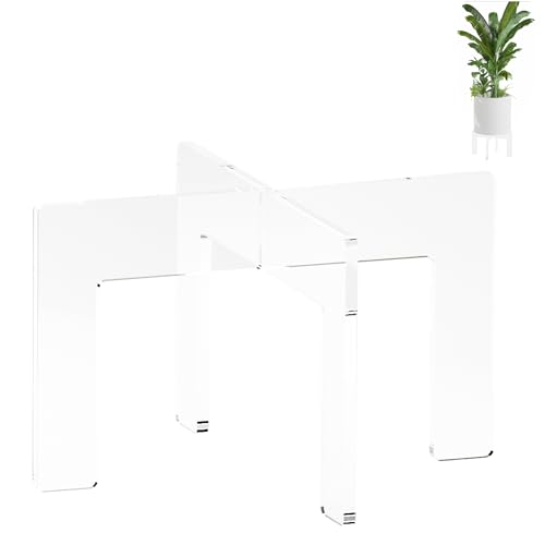 LBTEE Acrylic Plant Stand, Large Size Planter Stand Holder, Clear Modern Flower Pot Stand, Fits Most Size Flower Pots, 7 x 11.8 inch