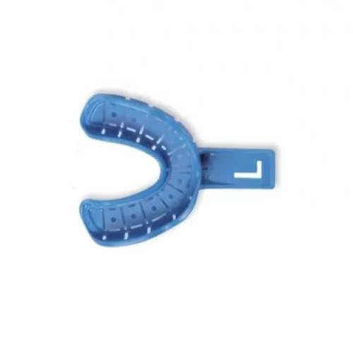 Premium Plus ONE412 Perforated Impression Trays with Rim Lock #2 Large Lower 10/Pk
