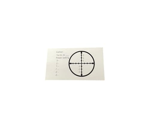 Bullet Drop Dope Card | 3 Included in Pack | Rnage Drop Cards to Make Gun Specfic