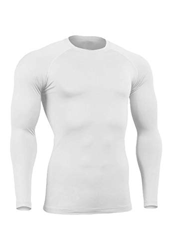 Conjunto Térmico Frio de Compressão Camiseta + Leg Masculina (Branco, EX)