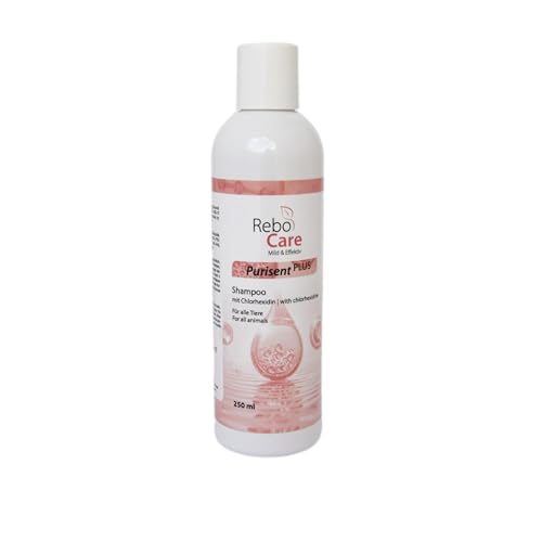 Purisent Plus Chlorhexidin Shampoo 250 ml für Hunde & Katzen: Sanfte Reinigung bei Hautproblemen, Mit Chlorhexidin gegen Keime & Malassezien, Ohne Duftstoffe, Für empfindliche Haut
