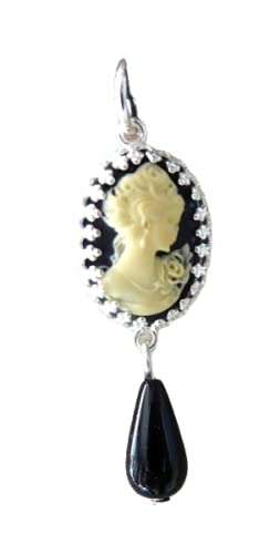 Pendentif Madame de Pompadour argent 925, l'esprit des salons parisiens