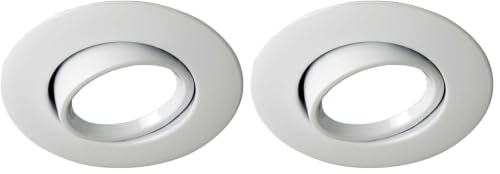 Ojo de buey basculante 45º wonderlamp ROUND II blanco de 10 cm con GU10 (2 uds)