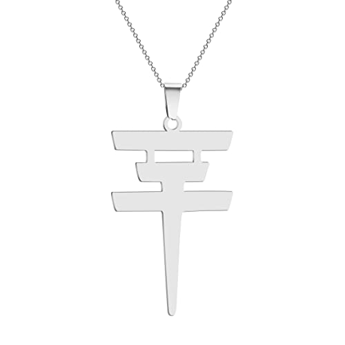 Tokio Hotel Necklace Stainless Steel Tokio Hotel Pendant Logo Bill Kaulitz Sign Symbol Men and Women Gift