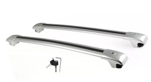 Barres de toit pour Toyota Land Cruiser LC300 2022-2025 en aluminium argenté