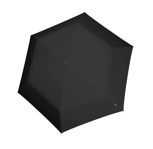 Knirps U.200 Ultra Light Duomatic - Taschenschirm Regenschirm black with rose coating