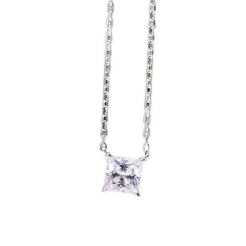 Collier moissanite de prestige, pendentif pierres précieuses durables