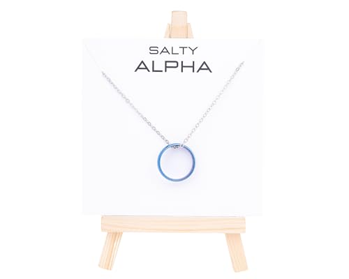 Image of SALTY ALPHA Anti Tarnish Stainless Steel Promise Ring Locket Neck Chain for Men | Stylish Pendant Necklace | Jewellery Accessories for Boys | Minimal Jewelry | Gifts for Boyfriend & Husband | Gift for Diwali, Christmas, Marriage, Birthday