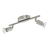 Le lampadine LED mostrate sono incluse nella confezione e offrono una luce calda e confortevole (3 watt ciascuna, 240 lumen ciascuna) Adatte a ogni lampadina con attacco GU10, massimo 50 watt per portalampada Dimmerabili a seconda della lampadina utilizzata Dimensioni: lunghezza 28,5 cm, larghezza 6,5 cm