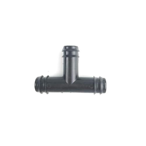 Conector de tubería de púas Tipo T de plástico de 25mm, Manguera de Agua de jardín de riego PE de 1 '', Conector de Enchufe de 3 vías
