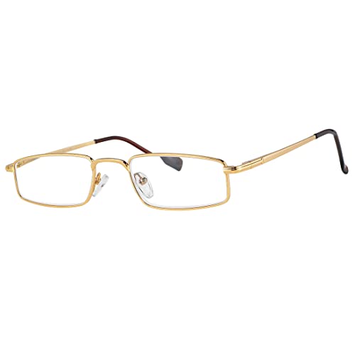 Image of Full Rim Rectangle Reading Glasses For Men and Women Anti reflection Scratch resistant reading glasses Powers from +0.75 to +3.50 k-2011