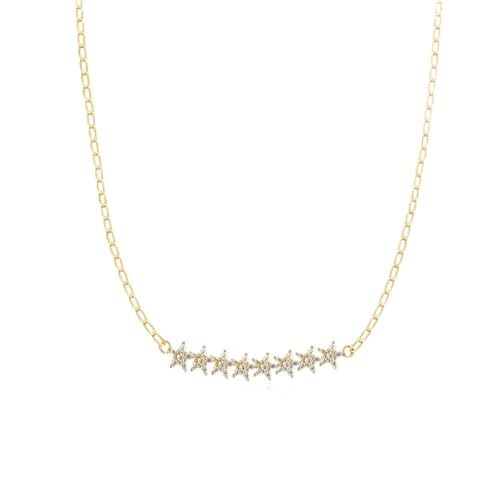 Collier étoiles zircon en argent 925, le bijou de clavicule idéal pour vos soirées d'été
