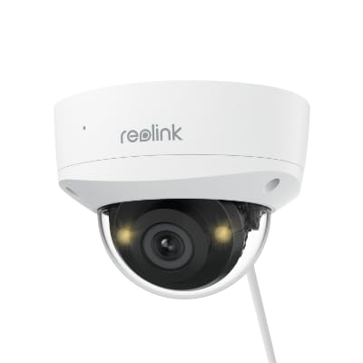 REOLINK 5MP Outdoor Security IP Camera, Turret Surveillance PoE with 2.8mm Lens,130° Diagonal,IK10...