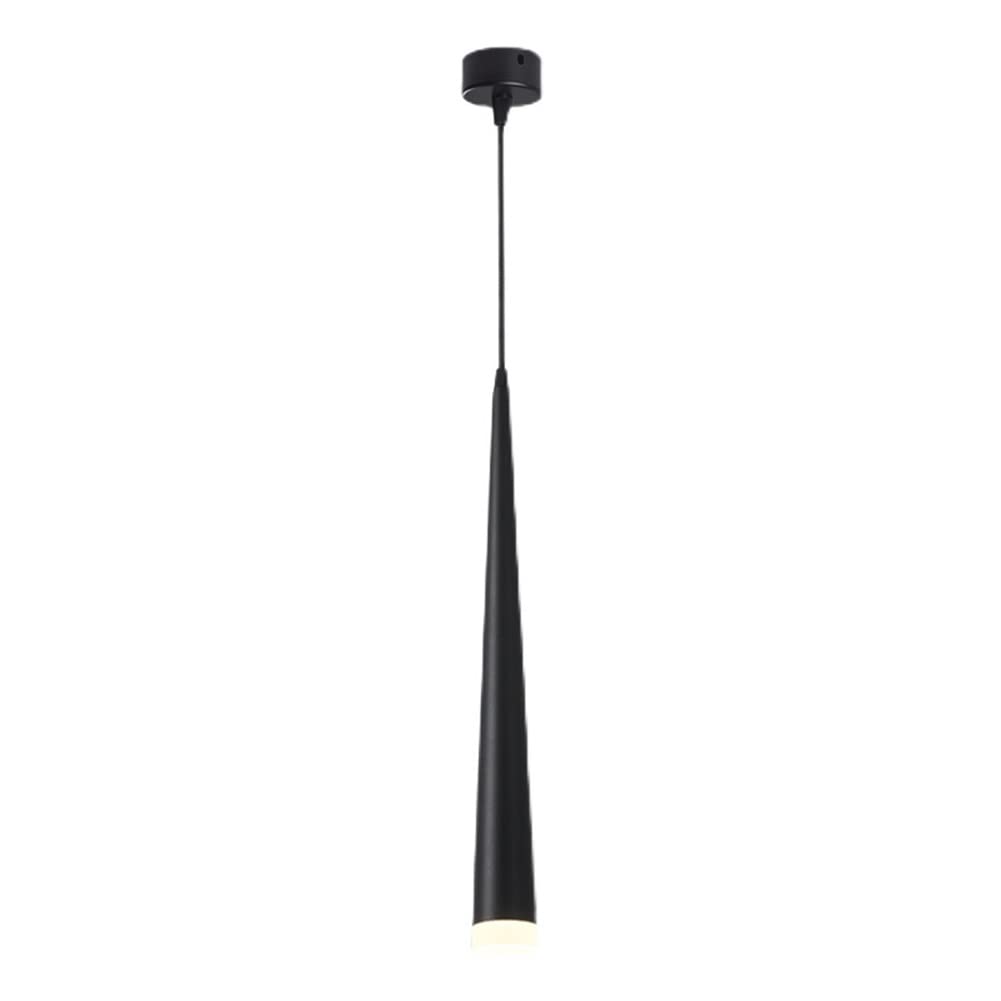 RRJJ Modern Chandelier Long Tube Aluminum Chandelier Cylinder LED Pendant Lamp Cone Ceiling Mini Suspension Light Restaurant Spotlight Bedroom Bedside Restaurant Farmhouse Droplight (C