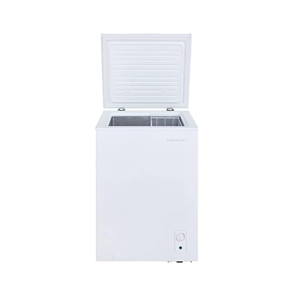 Cookology-CCFZ99WH-Freestanding-99-Litre-Chest-Freezer-Suitable-for-Outbuildings-Garages-and-Sheds-Features-a-Refrigeration-Mode-Adjustable-Temperature-Control-and-4-Star-Freezer-Rating-In-White Cookology CCFZ99WH Freestanding 99 Litre, Chest Freezer Suitable for Outbuildings, Garages and Sheds, Features a Refrigeration Mode, Adjustable Temperature Control and 4 Star Freezer Rating - In White