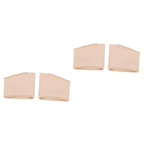 IWOWHERO 2pcs Super Stretchy Gel Material Women's High Heel Socks Toe Correctors Fabric Metatarsal Sleeve Size s (35-40y)