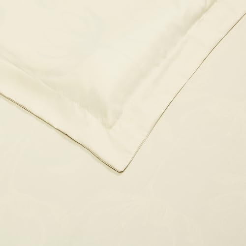Image of Amazon Basics Lightweight Microfiber 3-Piece Duvet Cover Set with Zipper Closure, King, Beige, Solid