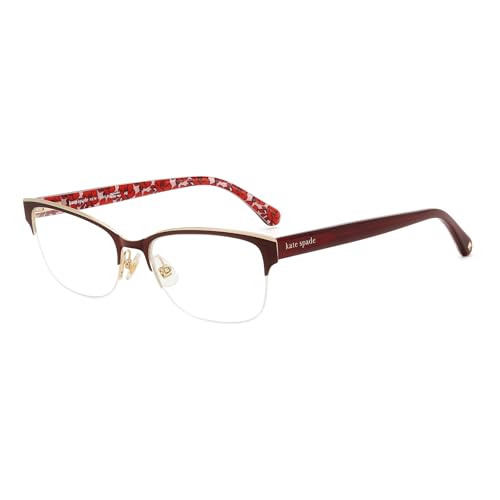 Lunettes de vue Kate Spade Marjorie acétate rouge à motif pour femme
