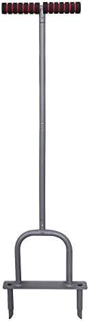 HQSLC Manual Lawn Coring Aerator,Grass Dethatching Turf Plug Core Aeration Tool,Loosen Compacted Soil to Prevent Lawn Run-Off and Soil Compaction,Grass Aerators for Small Yards and Garden