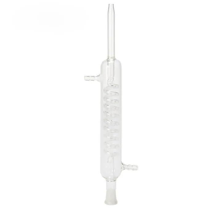fondo redondo del frasco destilado de vidrio de si Matraz de fondo redondo de vidrio de borosilicato de 500 ml con condensador de vidrio en espiral