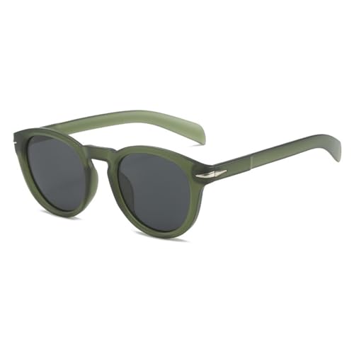 Lunettes de soleil rondes aux détails de rivets style vintage