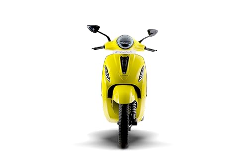 Image of Chetak 3001 by Bajaj Auto High Speed Electric Scooter with charger - Lime Yellow - Ex-Showroom