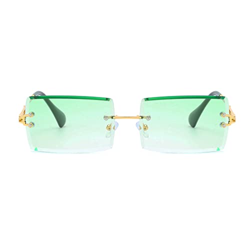 Lunettes de soleil rétro sans cadre légères contre la fatigue visuelle - 2
