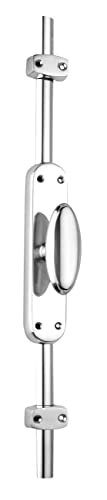 Oval KNOB Door ESPAGNOLETTE Bolt/CREMONE Bolt Upto 2500mm Polished Chrome