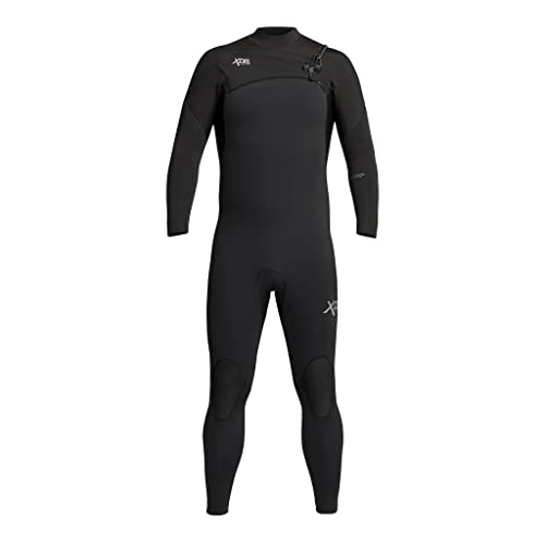 XCEL Mens Comp 3/2mm - Negro - Nuevo Plush Thermo Lite INFRARROJO DE Pecho A Rodilla - CALIZA Japonesa - Cuello DE Piel Glide