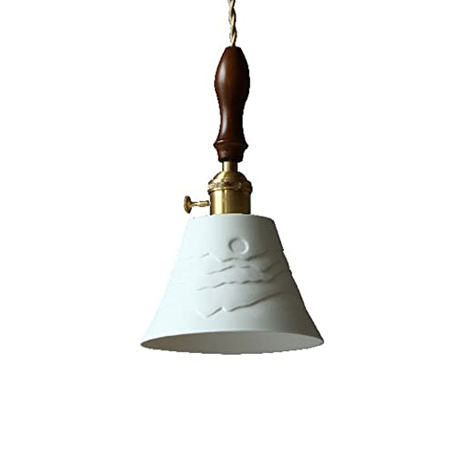 Suspension E27 en cuivre et céramique pour luminaire de plafond